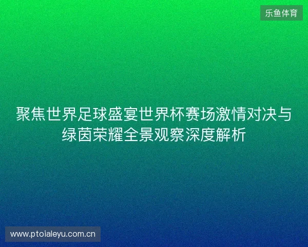 聚焦世界足球盛宴世界杯赛场激情对决与绿茵荣耀全景观察深度解析